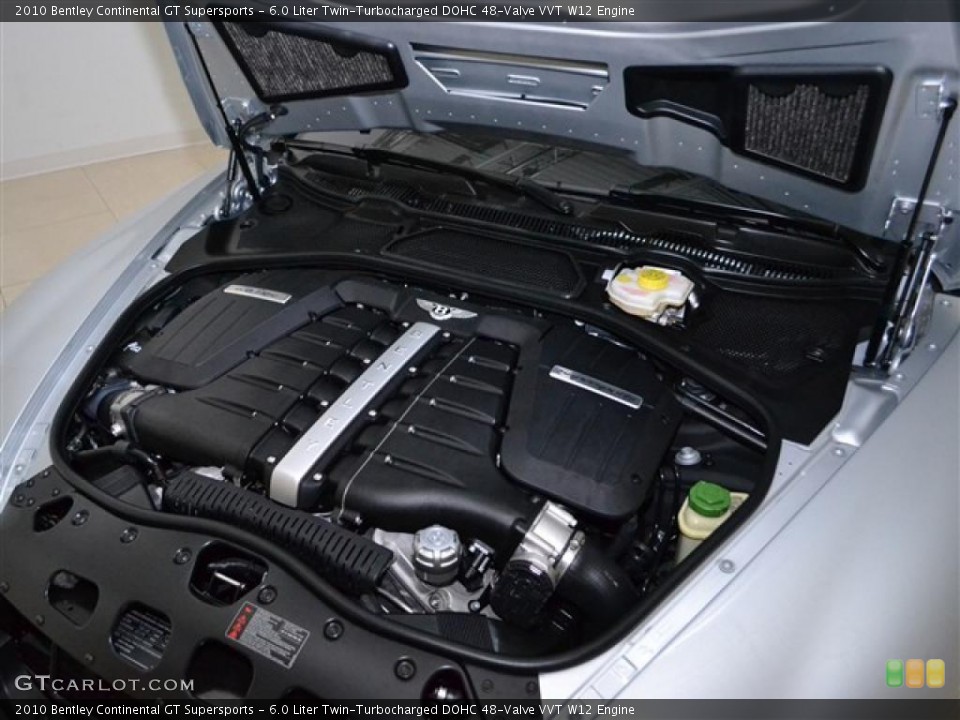 6.0 Liter Twin-Turbocharged DOHC 48-Valve VVT W12 Engine for the 2010 Bentley Continental GT #48028385
