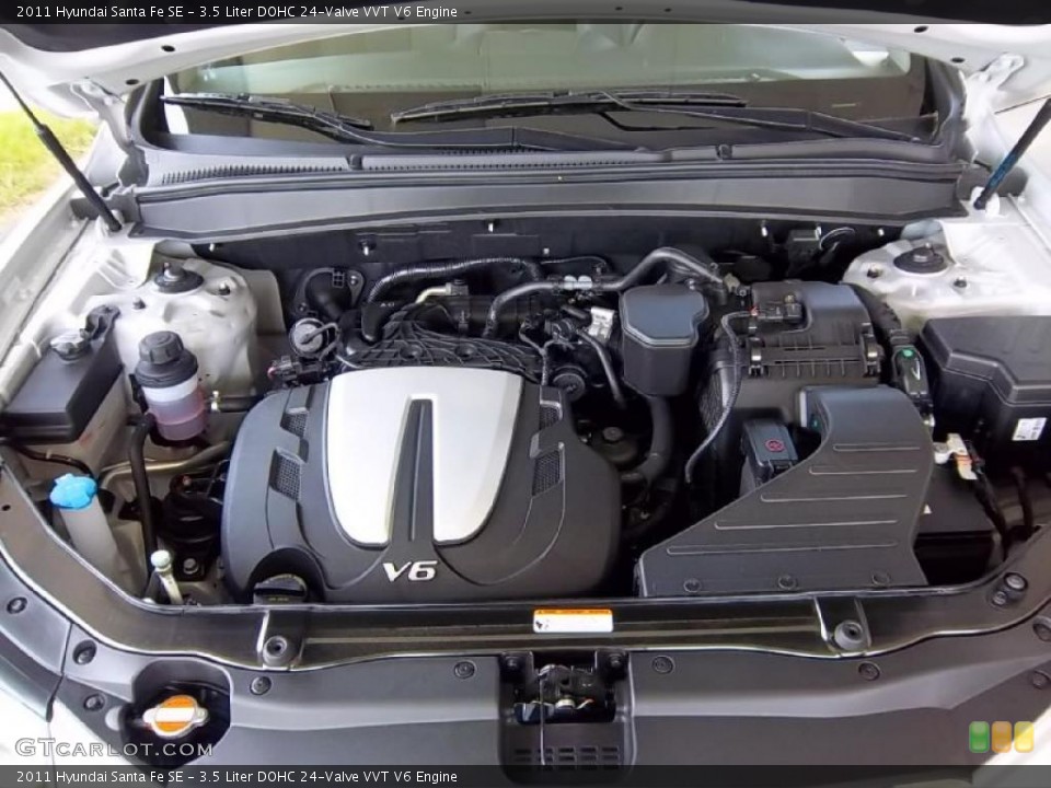 3.5 Liter DOHC 24-Valve VVT V6 Engine for the 2011 Hyundai Santa Fe #48029834