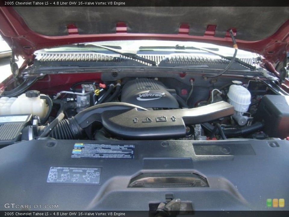 4.8 Liter OHV 16-Valve Vortec V8 Engine for the 2005 Chevrolet Tahoe #48048416