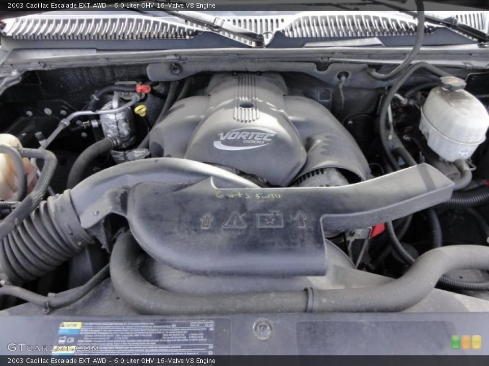 6.0 Liter OHV 16-Valve V8 Engine for the 2003 Cadillac Escalade #48055922