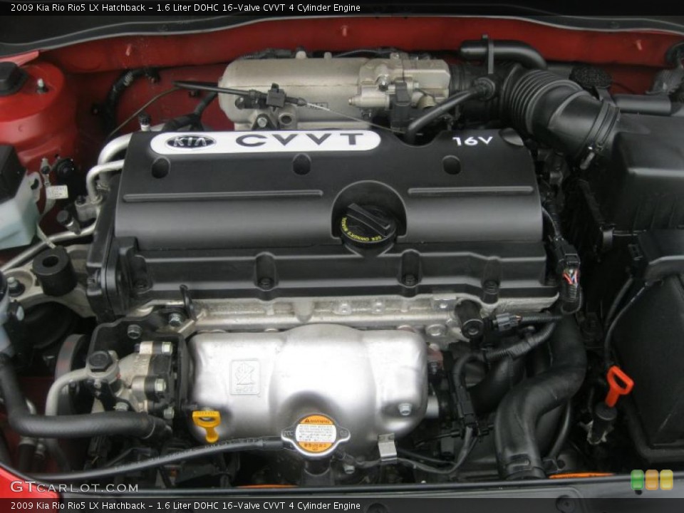 1.6 Liter DOHC 16-Valve CVVT 4 Cylinder Engine for the 2009 Kia Rio #48056810