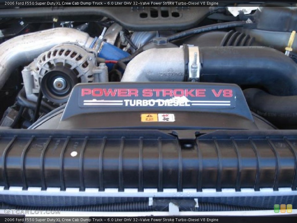 6.0 Liter OHV 32-Valve Power Stroke Turbo-Diesel V8 2006 Ford F550 Super Duty Engine