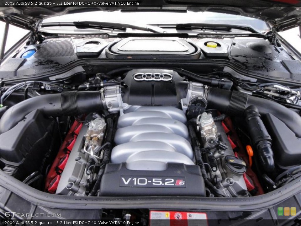 5.2 Liter FSI DOHC 40-Valve VVT V10 Engine for the 2009 Audi S8 #48068078