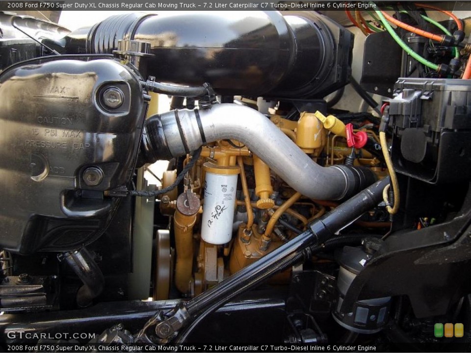 7.2 Liter Caterpillar C7 Turbo-Diesel Inline 6 Cylinder Engine for the 2008 Ford F750 Super Duty #48071135