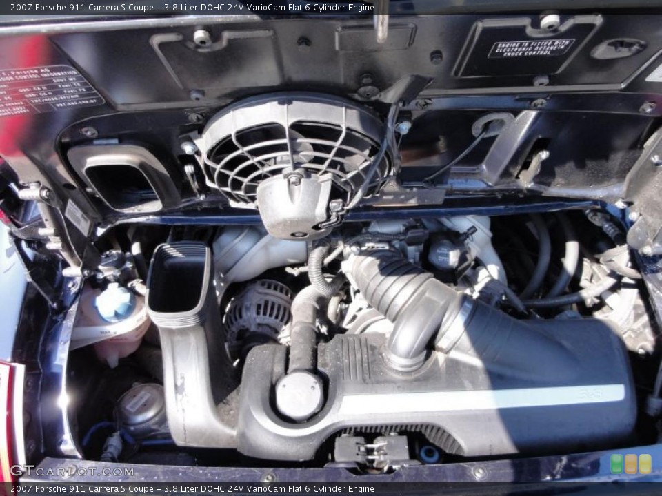 3.8 Liter DOHC 24V VarioCam Flat 6 Cylinder Engine for the 2007 Porsche 911 #48072593