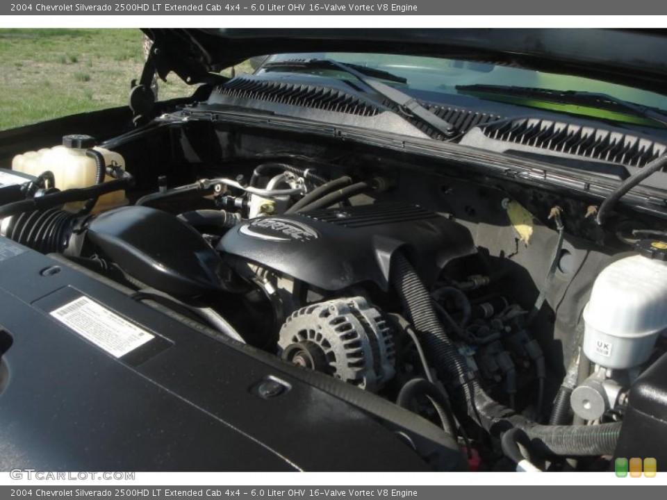 6.0 Liter OHV 16-Valve Vortec V8 Engine for the 2004 Chevrolet Silverado 2500HD #48081132