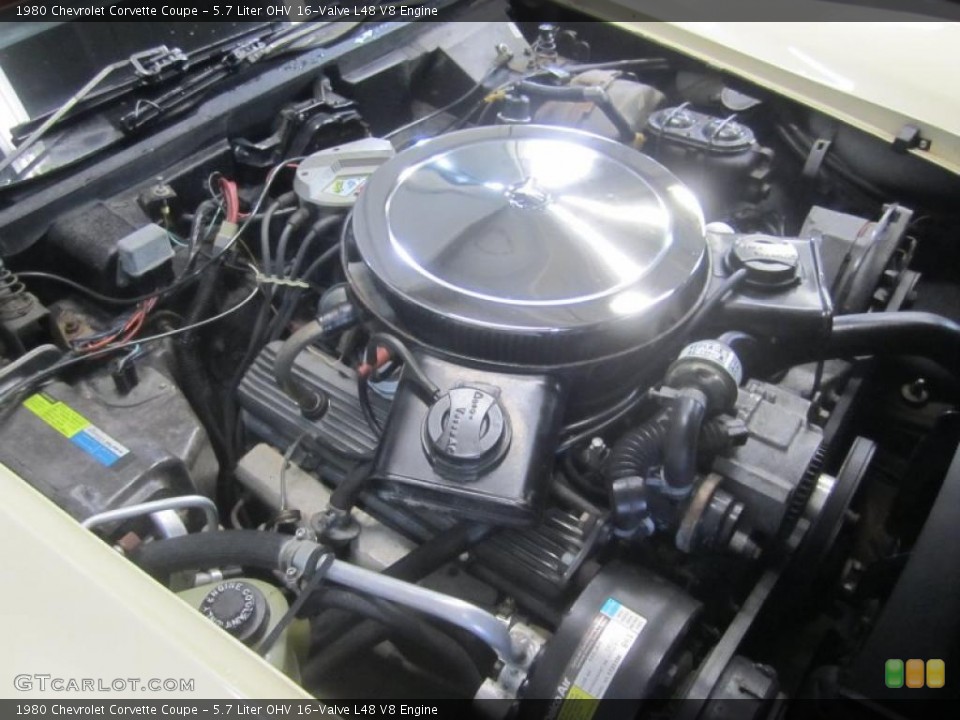 5.7 Liter OHV 16-Valve L48 V8 Engine for the 1980 Chevrolet Corvette #48088086