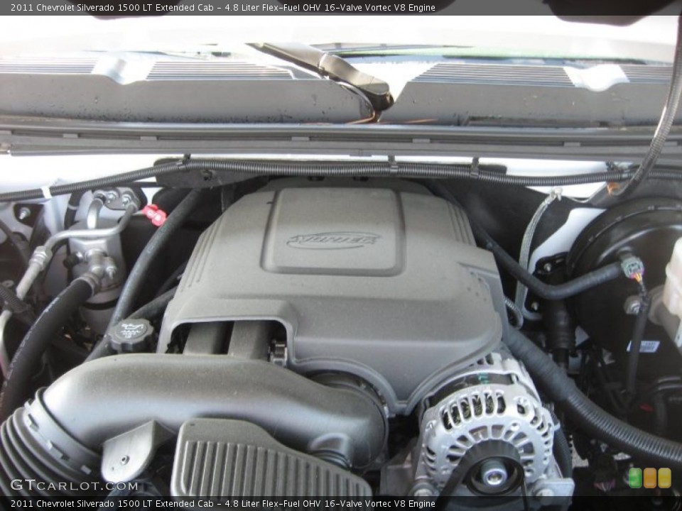 4.8 Liter Flex-Fuel OHV 16-Valve Vortec V8 Engine for the 2011 Chevrolet Silverado 1500 #48096922