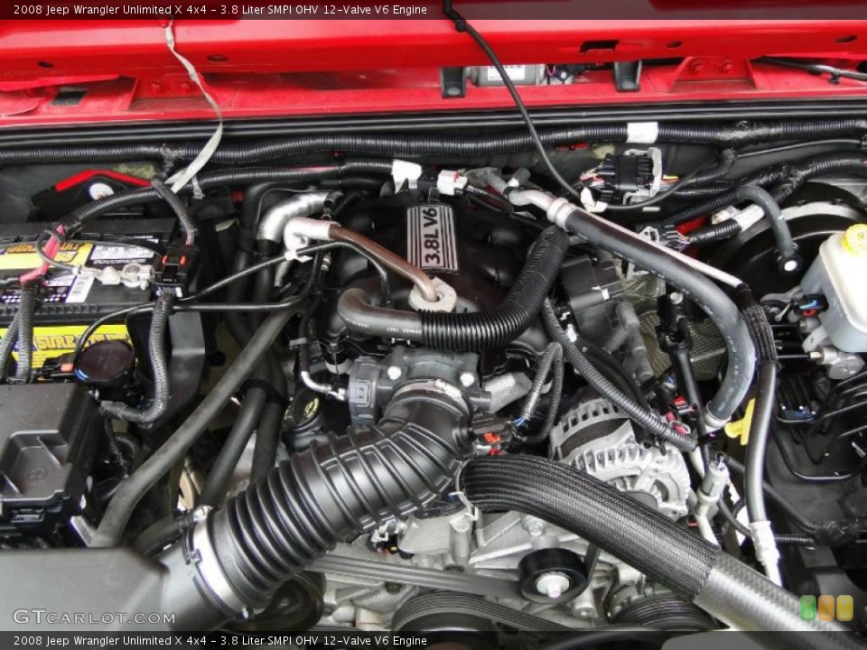3.8 Liter SMPI OHV 12-Valve V6 Engine for the 2008 Jeep Wrangler Unlimited #48109611