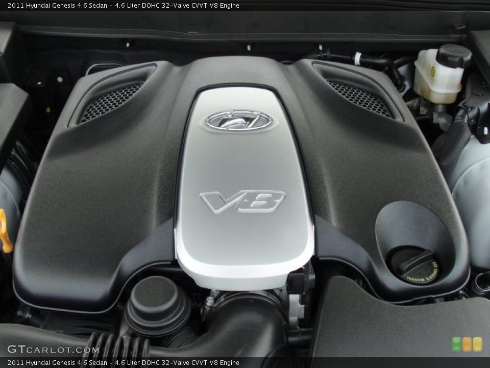 4.6 Liter DOHC 32-Valve CVVT V8 Engine for the 2011 Hyundai Genesis #48133517