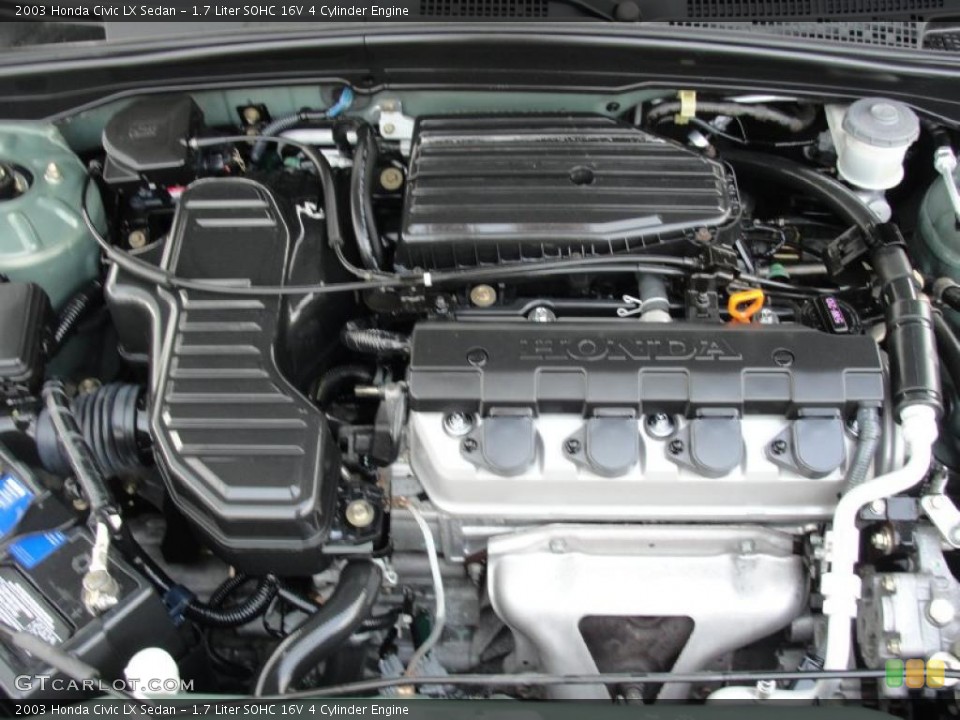 1.7 Liter SOHC 16V 4 Cylinder Engine for the 2003 Honda Civic #48134885