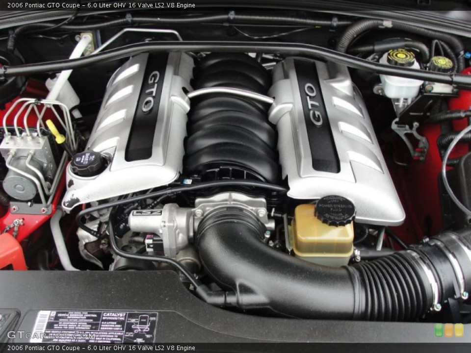 6.0 Liter OHV 16 Valve LS2 V8 Engine for the 2006 Pontiac GTO #48137040