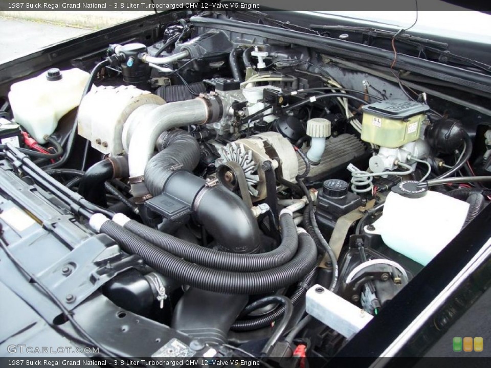 3.8 Liter Turbocharged OHV 12-Valve V6 Engine for the 1987 Buick Regal #48155132