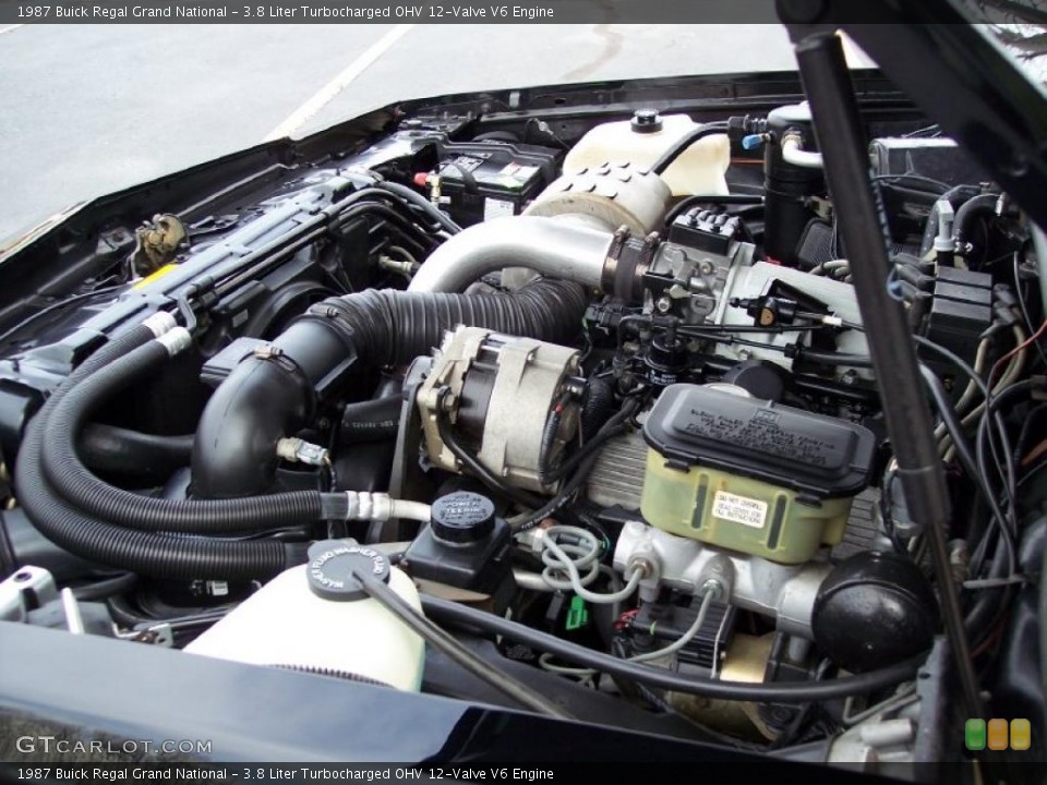 3.8 Liter Turbocharged OHV 12-Valve V6 Engine for the 1987 Buick Regal #48155144