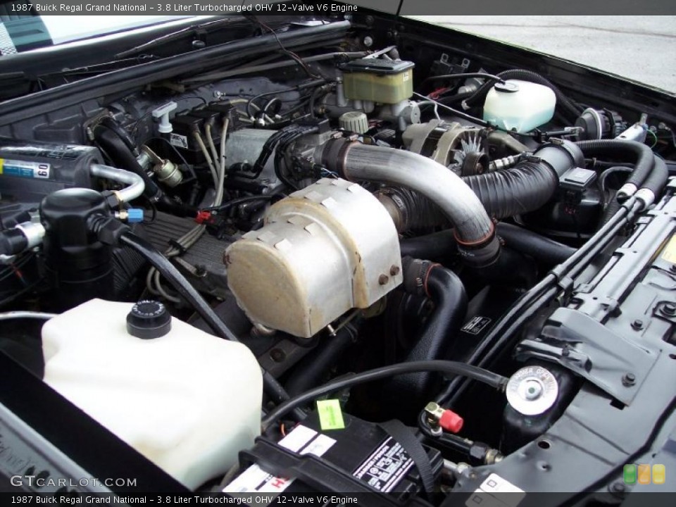 3.8 Liter Turbocharged OHV 12-Valve V6 Engine for the 1987 Buick Regal #48155156