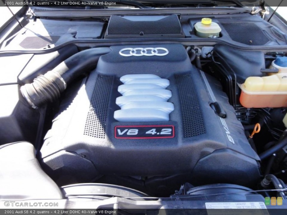 4.2 Liter DOHC 40-Valve V8 2001 Audi S8 Engine