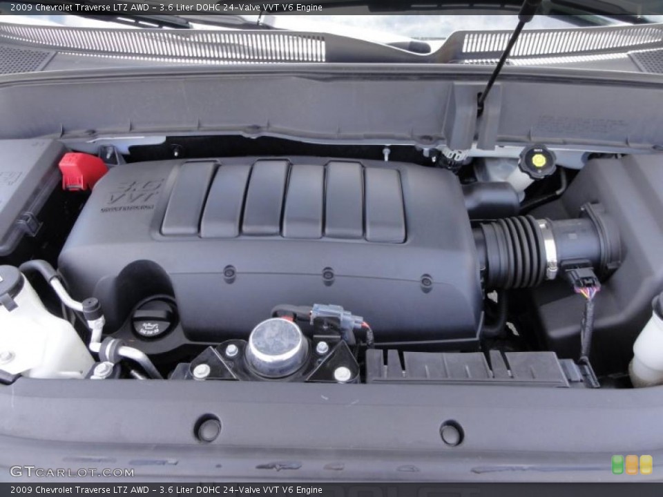 3.6 Liter DOHC 24-Valve VVT V6 Engine for the 2009 Chevrolet Traverse #48171293