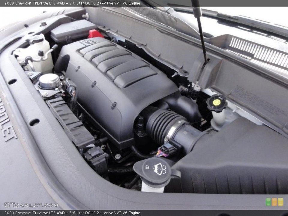 3.6 Liter DOHC 24-Valve VVT V6 Engine for the 2009 Chevrolet Traverse #48171308