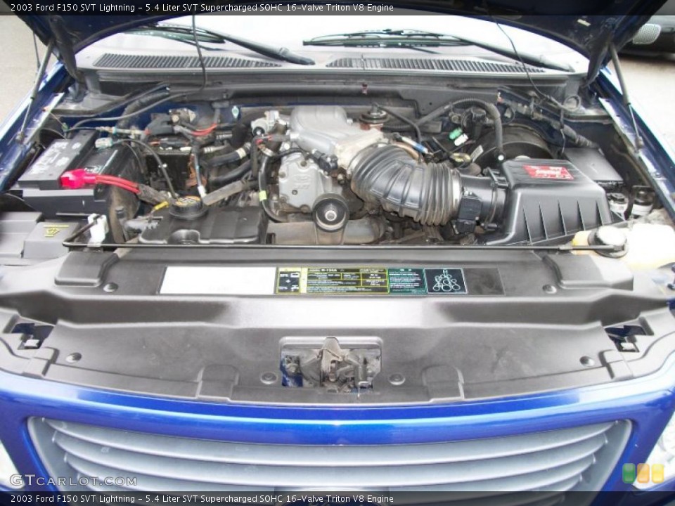 5.4 Liter SVT Supercharged SOHC 16-Valve Triton V8 Engine for the 2003 Ford F150 #48178883