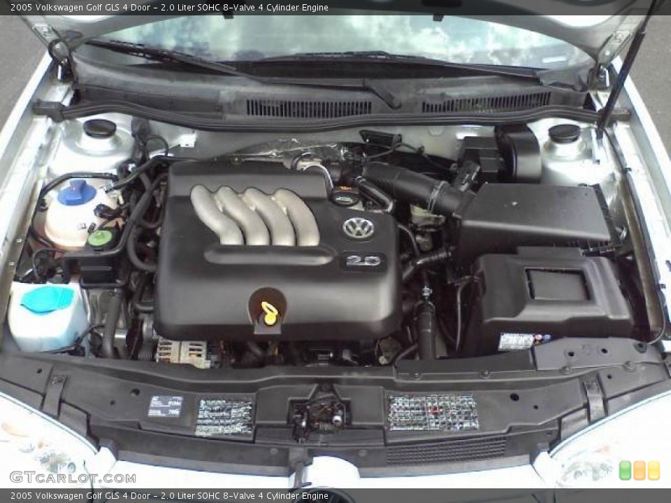 2.0 Liter SOHC 8-Valve 4 Cylinder 2005 Volkswagen Golf Engine