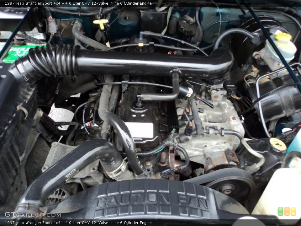 4.0 Liter OHV 12-Valve Inline 6 Cylinder Engine for the 1997 Jeep Wrangler #48189010