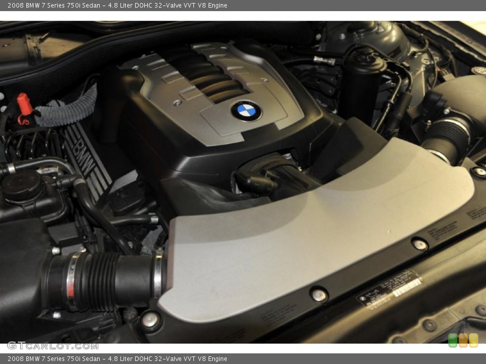 4.8 Liter DOHC 32-Valve VVT V8 Engine for the 2008 BMW 7 Series #48195274