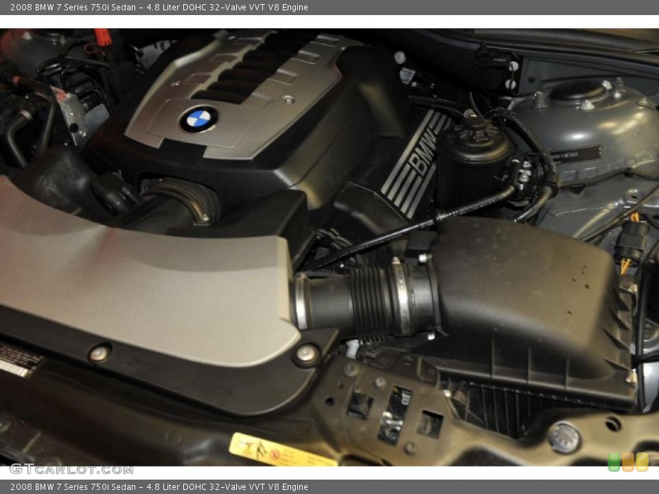 4.8 Liter DOHC 32-Valve VVT V8 Engine for the 2008 BMW 7 Series #48195285
