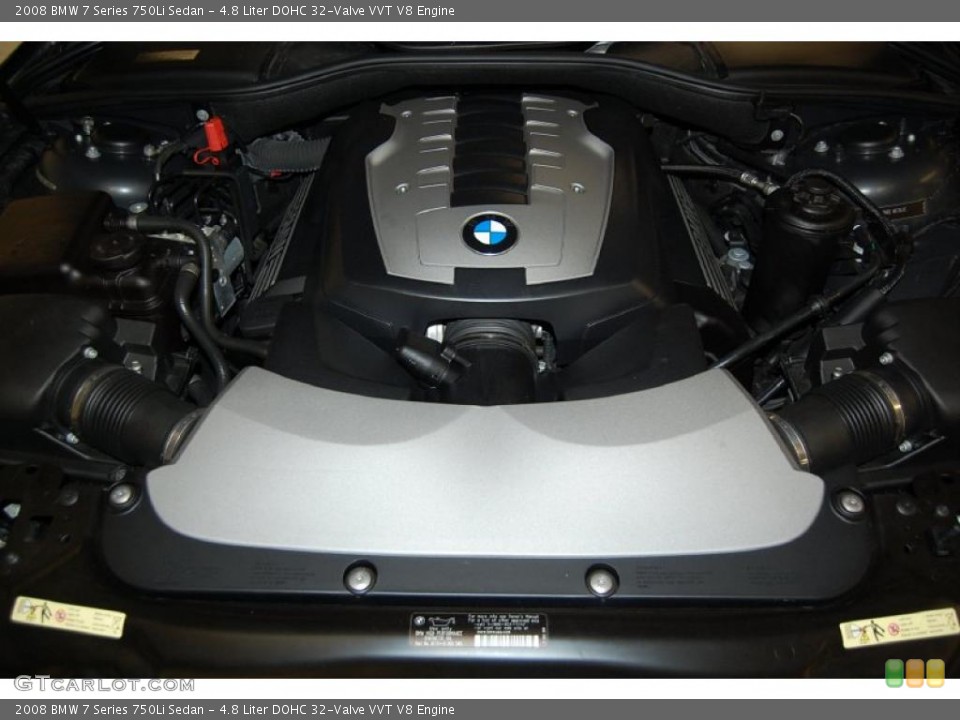 4.8 Liter DOHC 32-Valve VVT V8 Engine for the 2008 BMW 7 Series #48210004