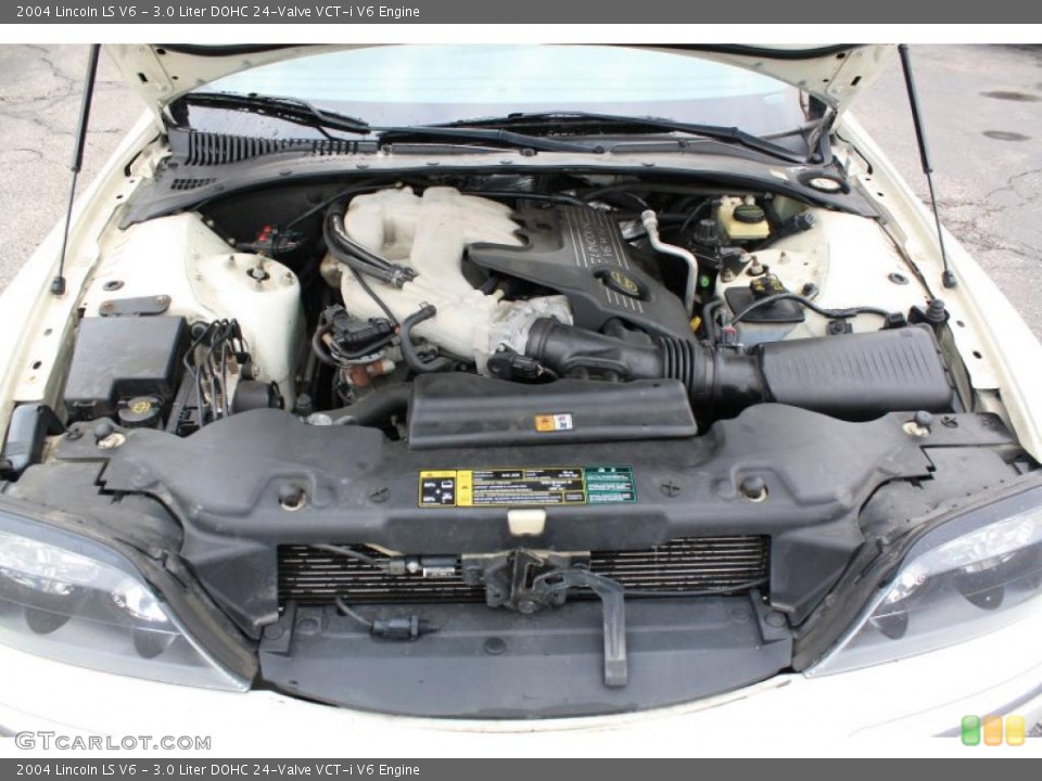 3.0 Liter DOHC 24-Valve VCT-i V6 2004 Lincoln LS Engine