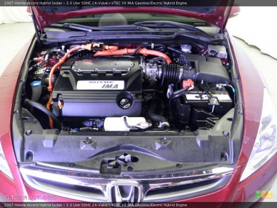 3.0 Liter SOHC 24-Valve i-VTEC V6 IMA Gasoline/Electric Hybrid Engine for the 2007 Honda Accord #48213115