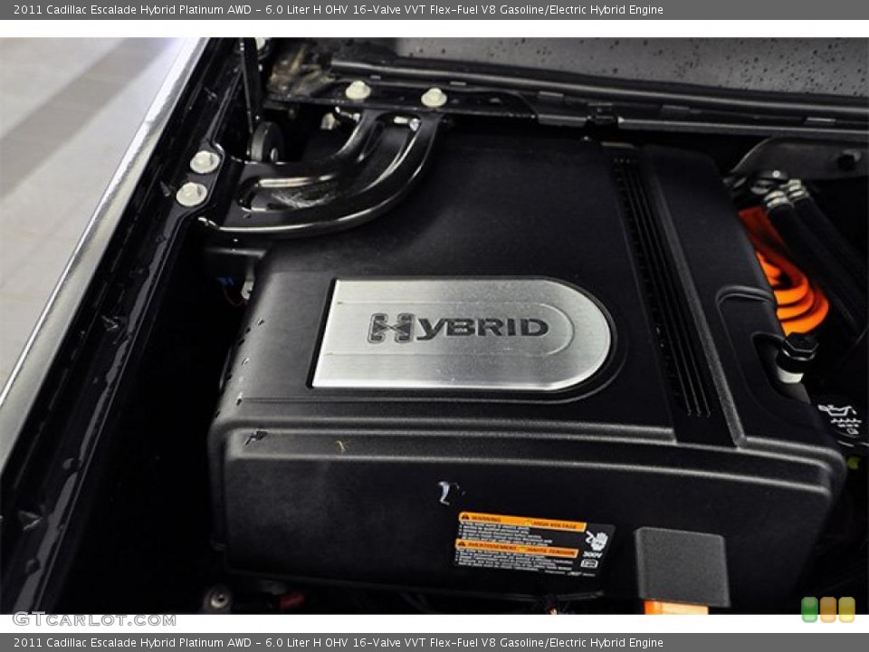 6.0 Liter H OHV 16-Valve VVT Flex-Fuel V8 Gasoline/Electric Hybrid Engine for the 2011 Cadillac Escalade #48237318