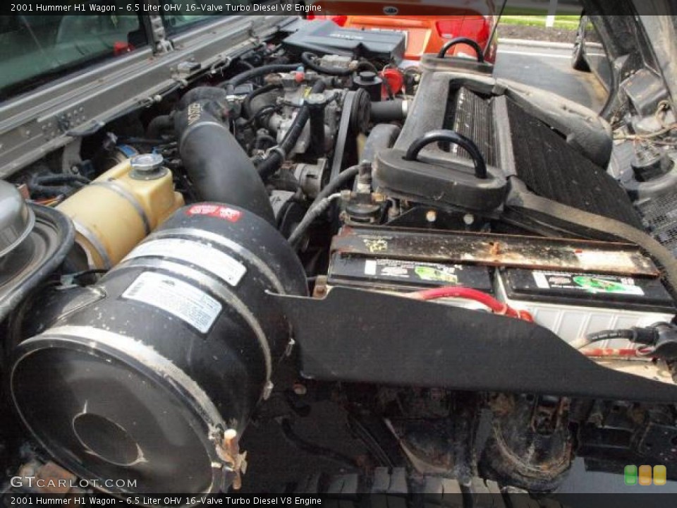 6.5 Liter OHV 16-Valve Turbo Diesel V8 Engine for the 2001 Hummer H1 #48256593