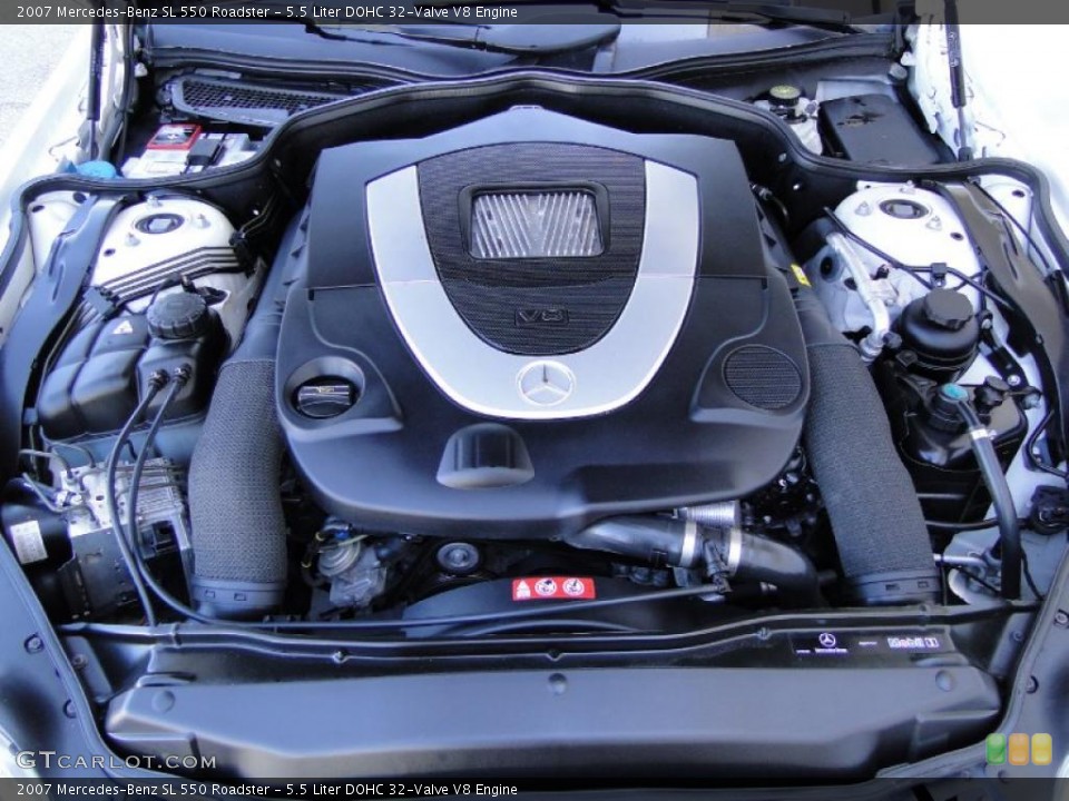 5.5 Liter DOHC 32-Valve V8 Engine for the 2007 Mercedes-Benz SL #48264873