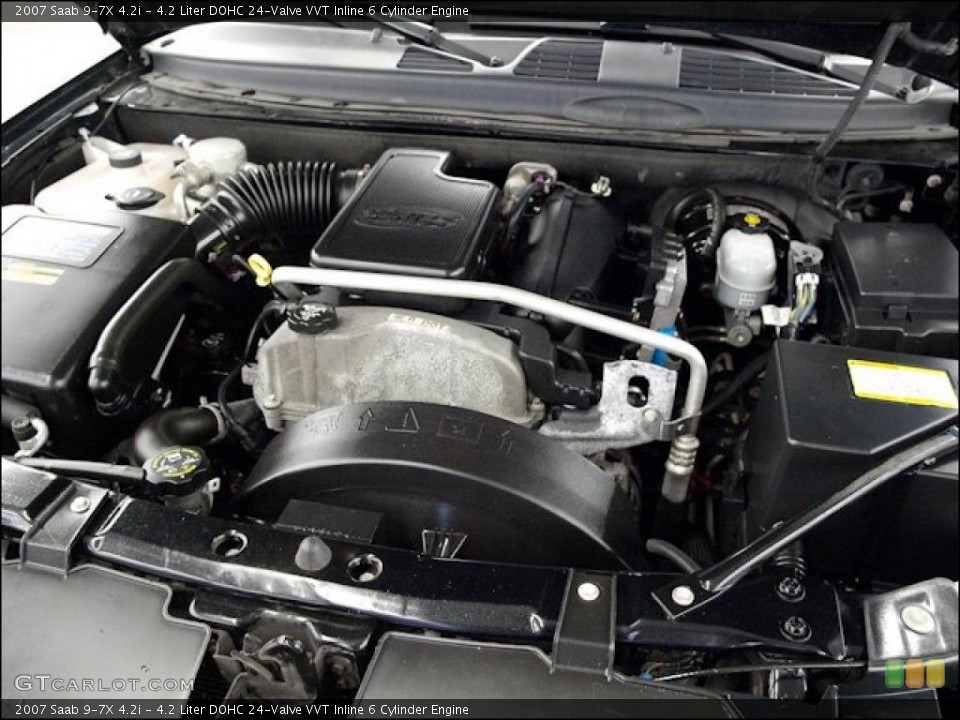 4.2 Liter DOHC 24-Valve VVT Inline 6 Cylinder 2007 Saab 9-7X Engine