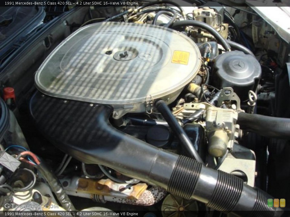 4.2 Liter SOHC 16-Valve V8 Engine for the 1991 Mercedes-Benz S Class #48275626