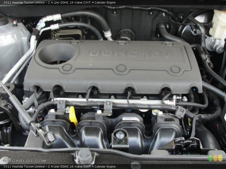 2.4 Liter DOHC 16-Valve CVVT 4 Cylinder Engine for the 2011 Hyundai Tucson #48279706