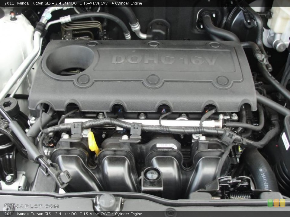 2.4 Liter DOHC 16-Valve CVVT 4 Cylinder Engine for the 2011 Hyundai Tucson #48280240