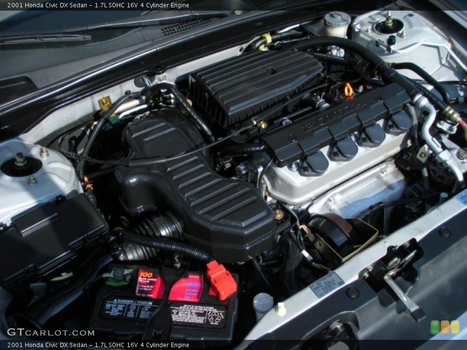 1.7L SOHC 16V 4 Cylinder 2001 Honda Civic Engine