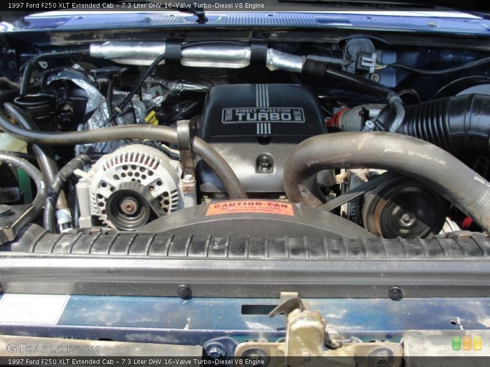 7.3 Liter OHV 16-Valve Turbo-Diesel V8 Engine for the 1997 Ford F250 #48290974
