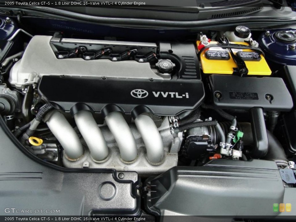 1.8 Liter DOHC 16-Valve VVTL-i 4 Cylinder 2005 Toyota Celica Engine