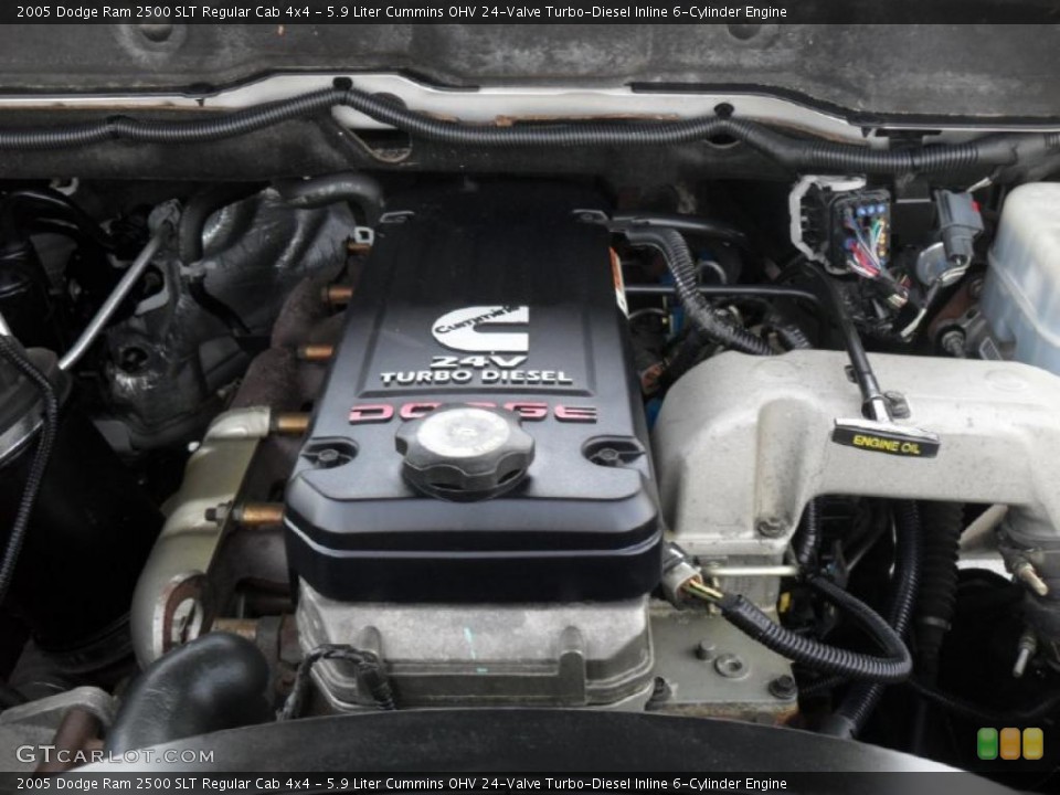 5.9 Liter Cummins OHV 24-Valve Turbo-Diesel Inline 6-Cylinder Engine for the 2005 Dodge Ram 2500 #48297628