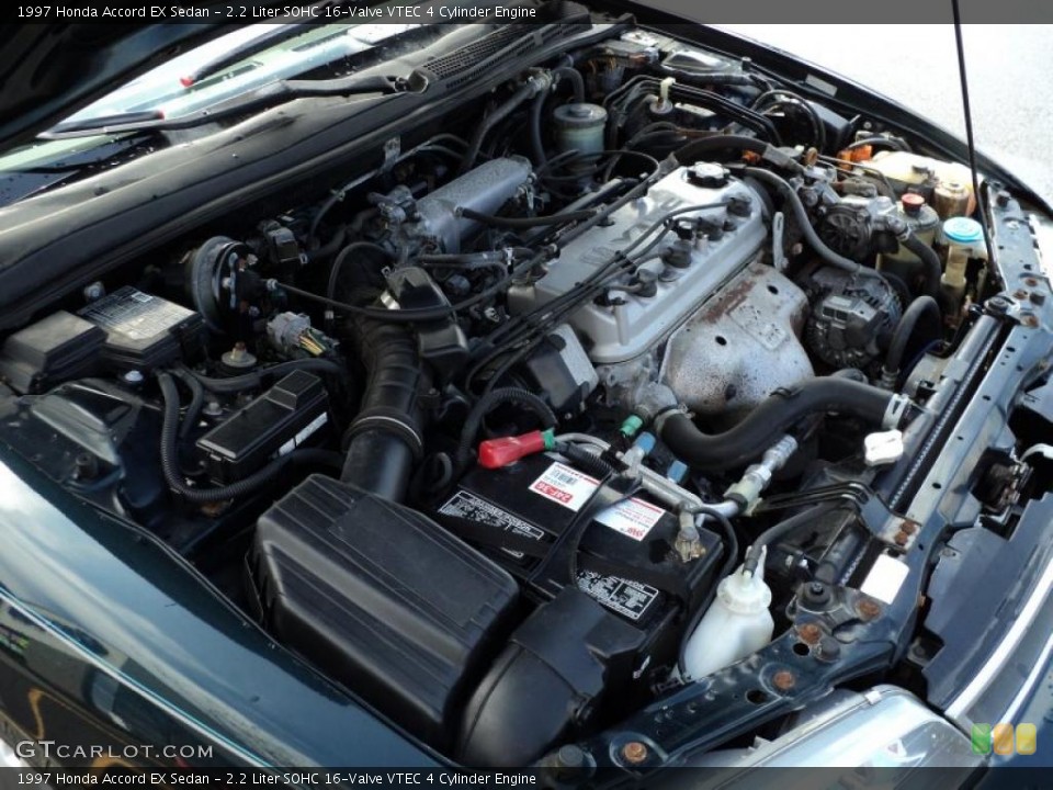 2.2 Liter SOHC 16-Valve VTEC 4 Cylinder Engine for the 1997 Honda Accord #48299569