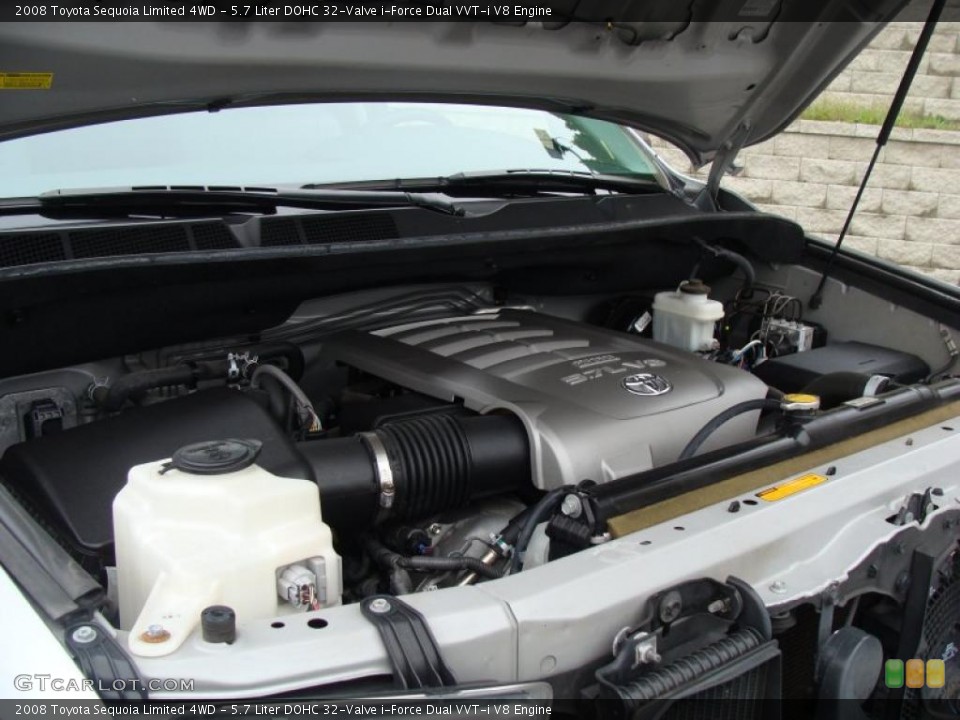 5.7 Liter DOHC 32-Valve i-Force Dual VVT-i V8 Engine for the 2008 Toyota Sequoia #48307273