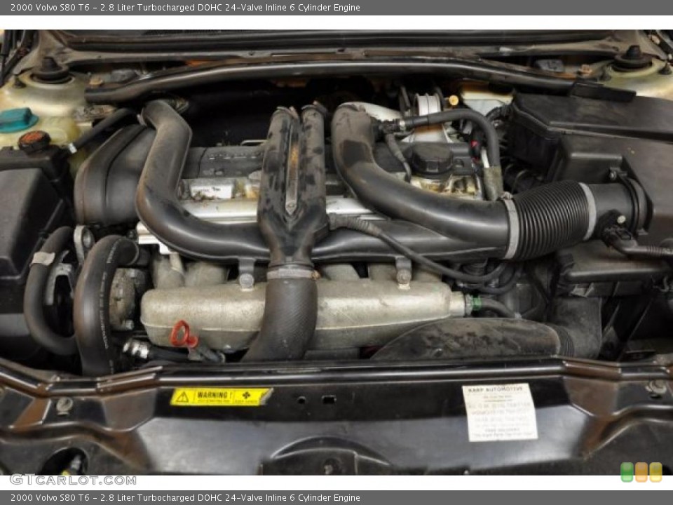 2.8 Liter Turbocharged DOHC 24-Valve Inline 6 Cylinder 2000 Volvo S80 Engine