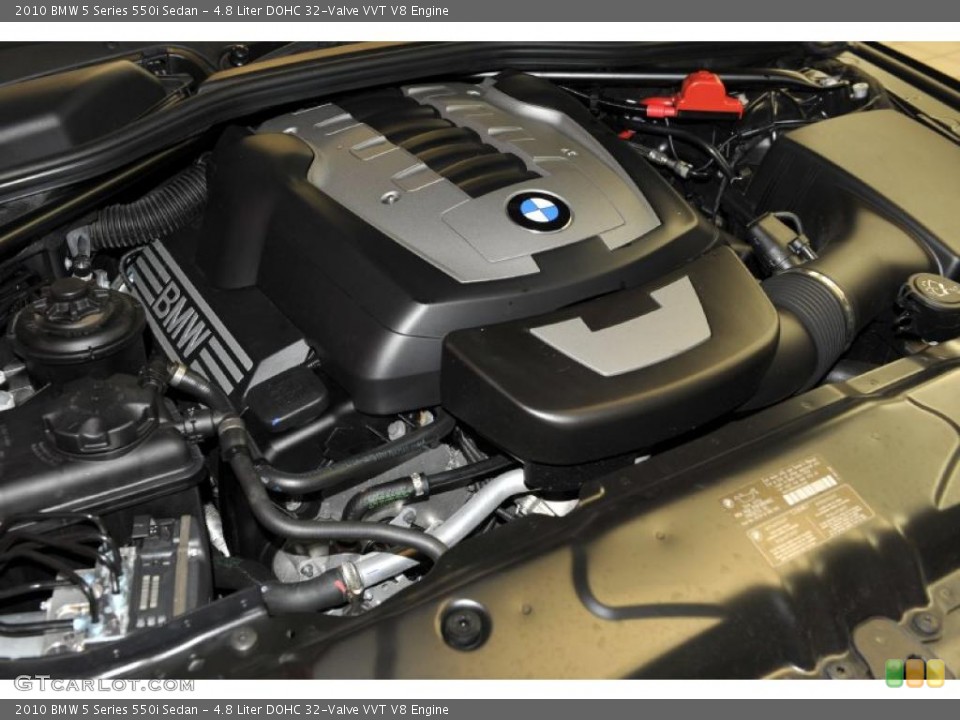 4.8 Liter DOHC 32-Valve VVT V8 Engine for the 2010 BMW 5 Series #48335125