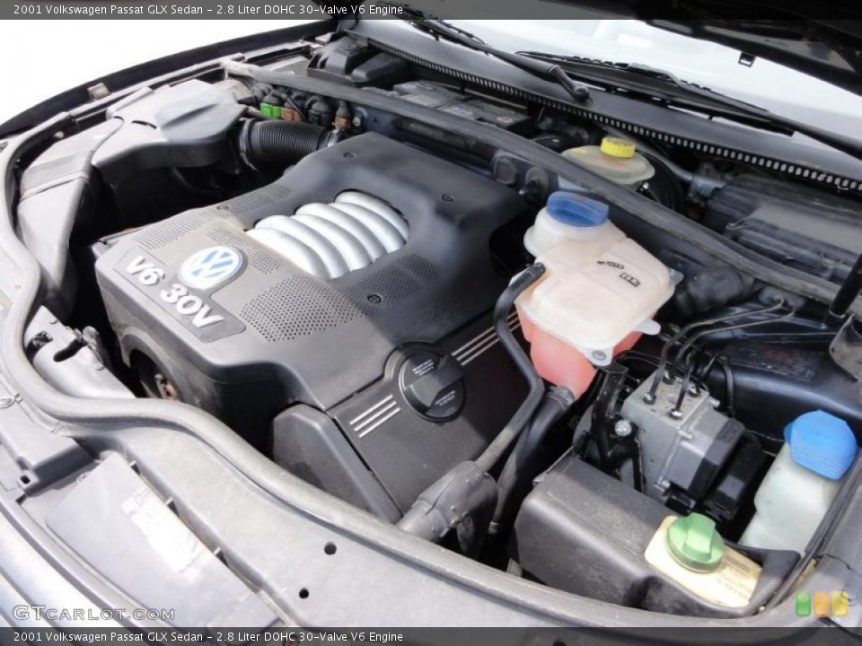 2.8 Liter DOHC 30-Valve V6 Engine for the 2001 Volkswagen Passat #48342526