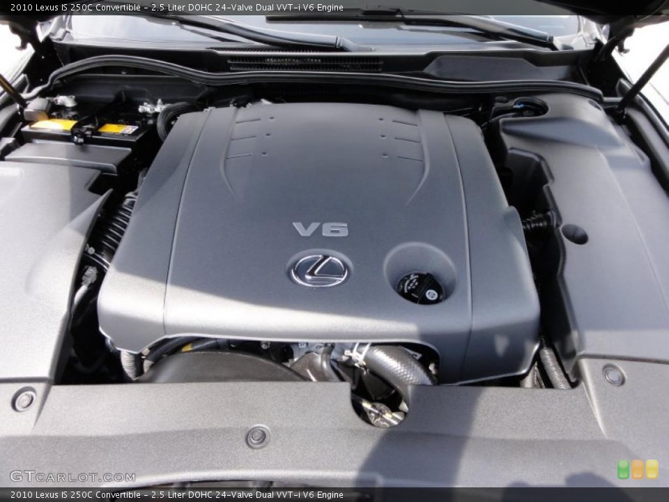 2.5 Liter DOHC 24-Valve Dual VVT-i V6 Engine for the 2010 Lexus IS #48343948