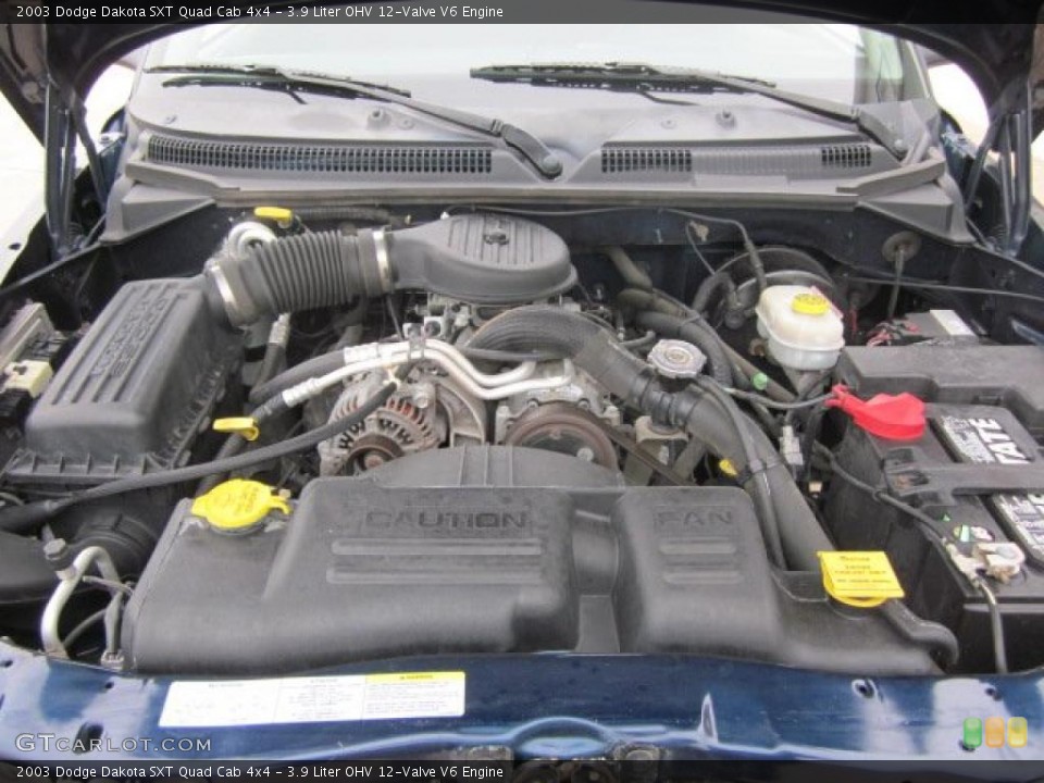 3.9 Liter OHV 12-Valve V6 Engine for the 2003 Dodge Dakota #48356179
