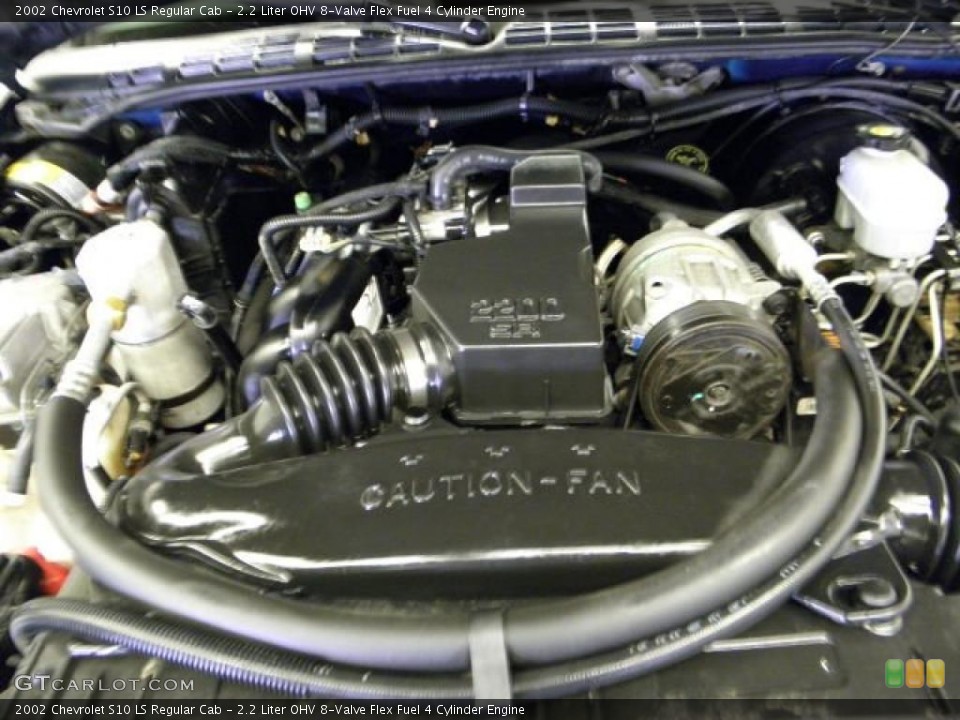 2.2 Liter OHV 8-Valve Flex Fuel 4 Cylinder Engine for the 2002 Chevrolet S10 #48357268