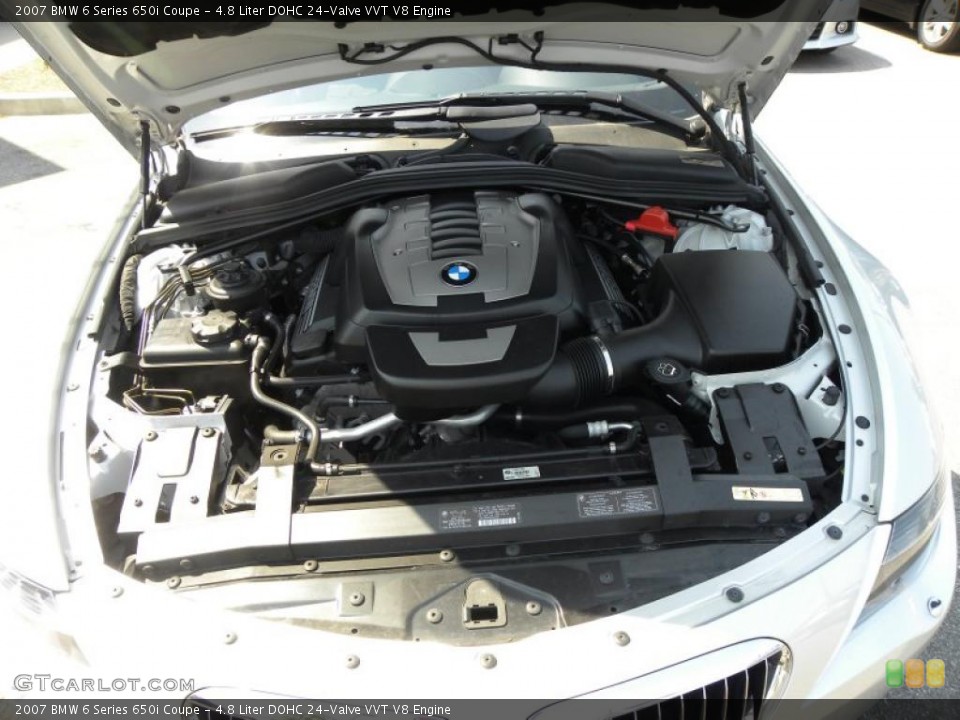 4.8 Liter DOHC 24-Valve VVT V8 Engine for the 2007 BMW 6 Series #48369142